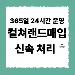 컬쳐랜드매입과 문화상품권 비교